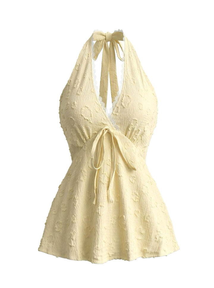 Floral Halter Vintage Classic Top 5