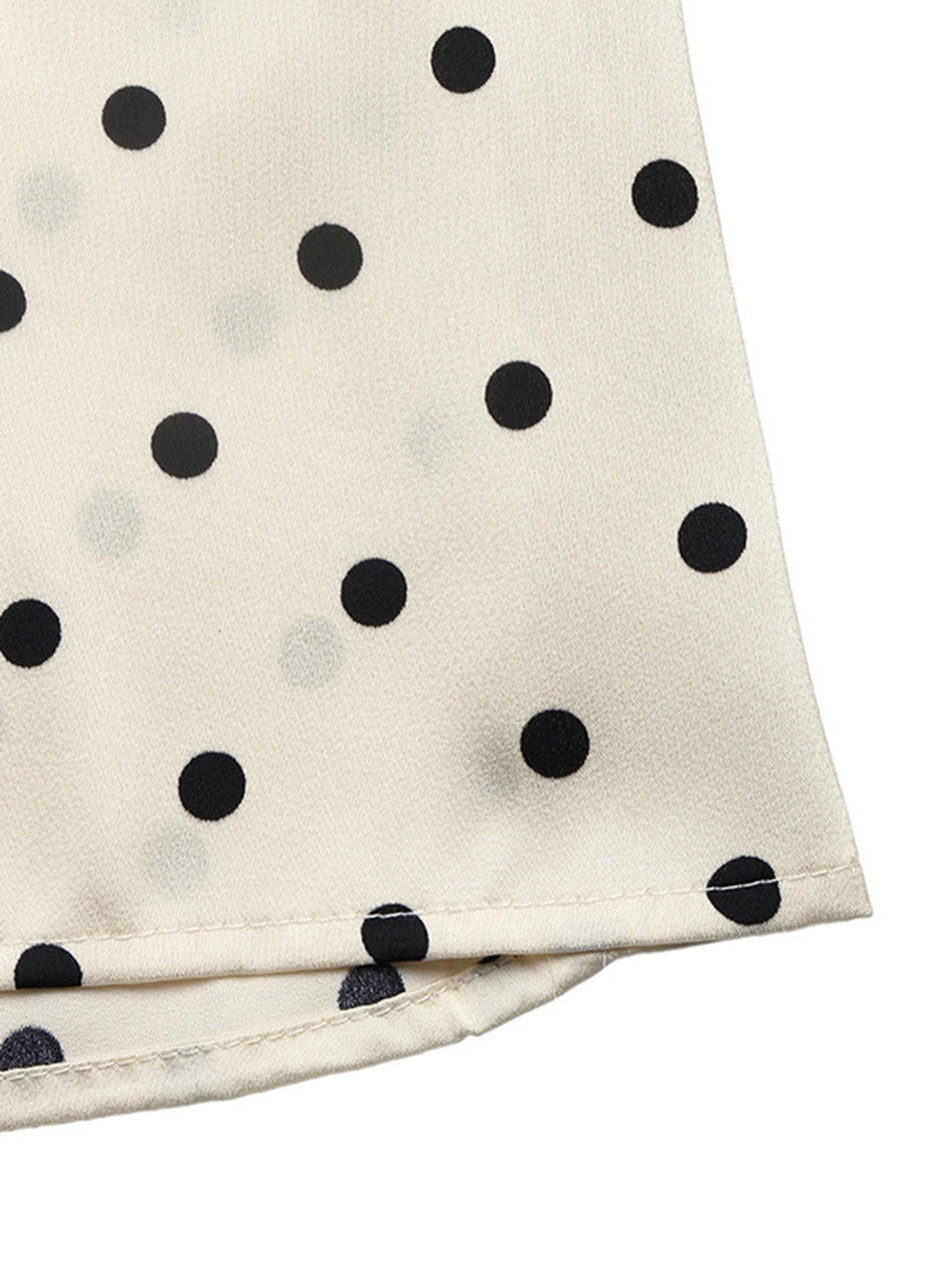 Beige 1940s Polka Dot Vintage Dress 5