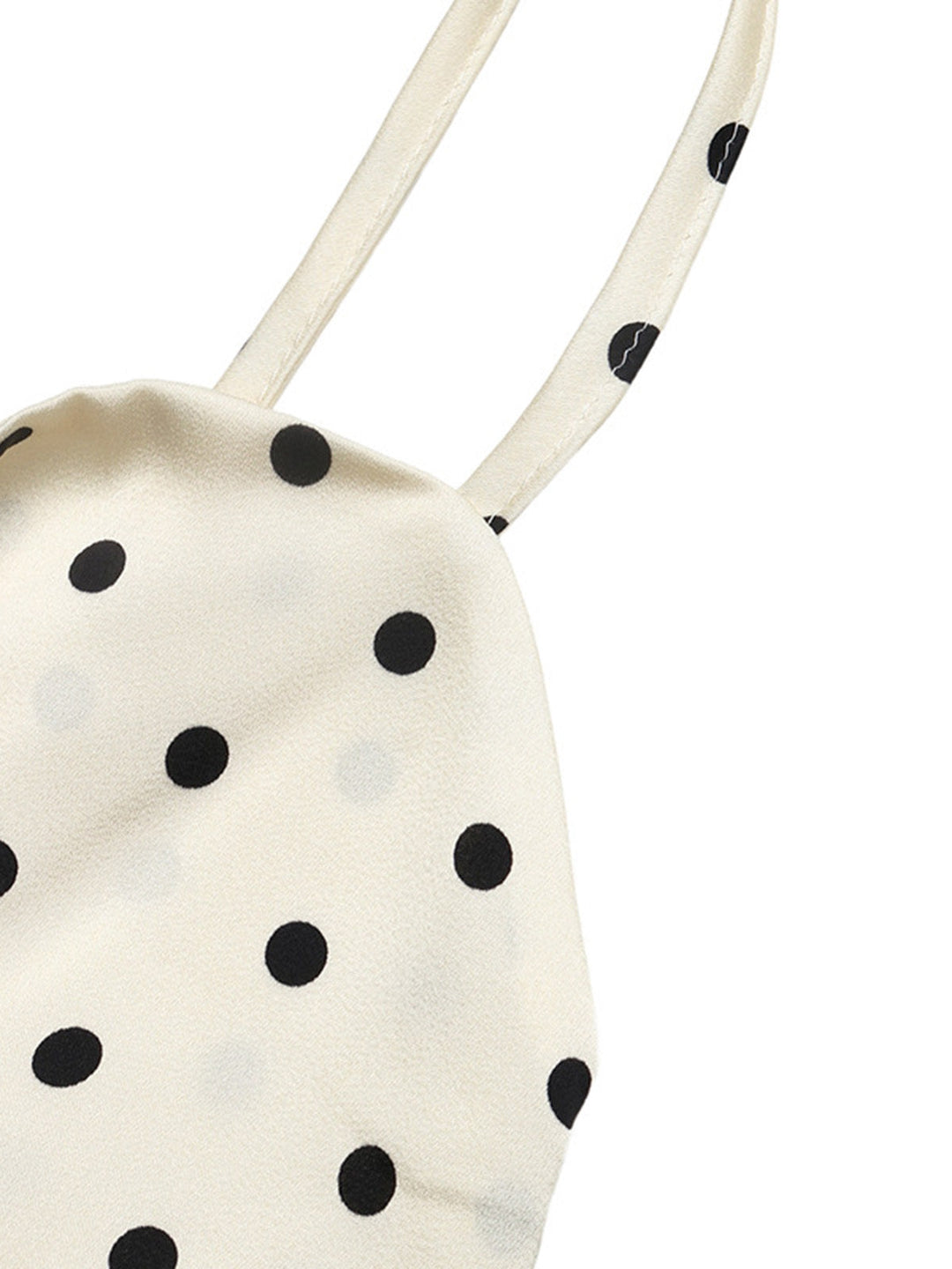 Beige 1940s Polka Dot Vintage Dress 6