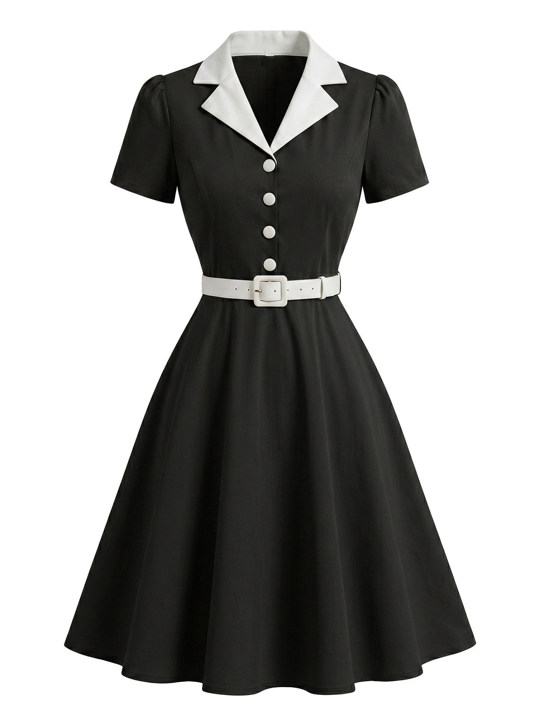 1950s Patchwork Vintage Classic Dress 2