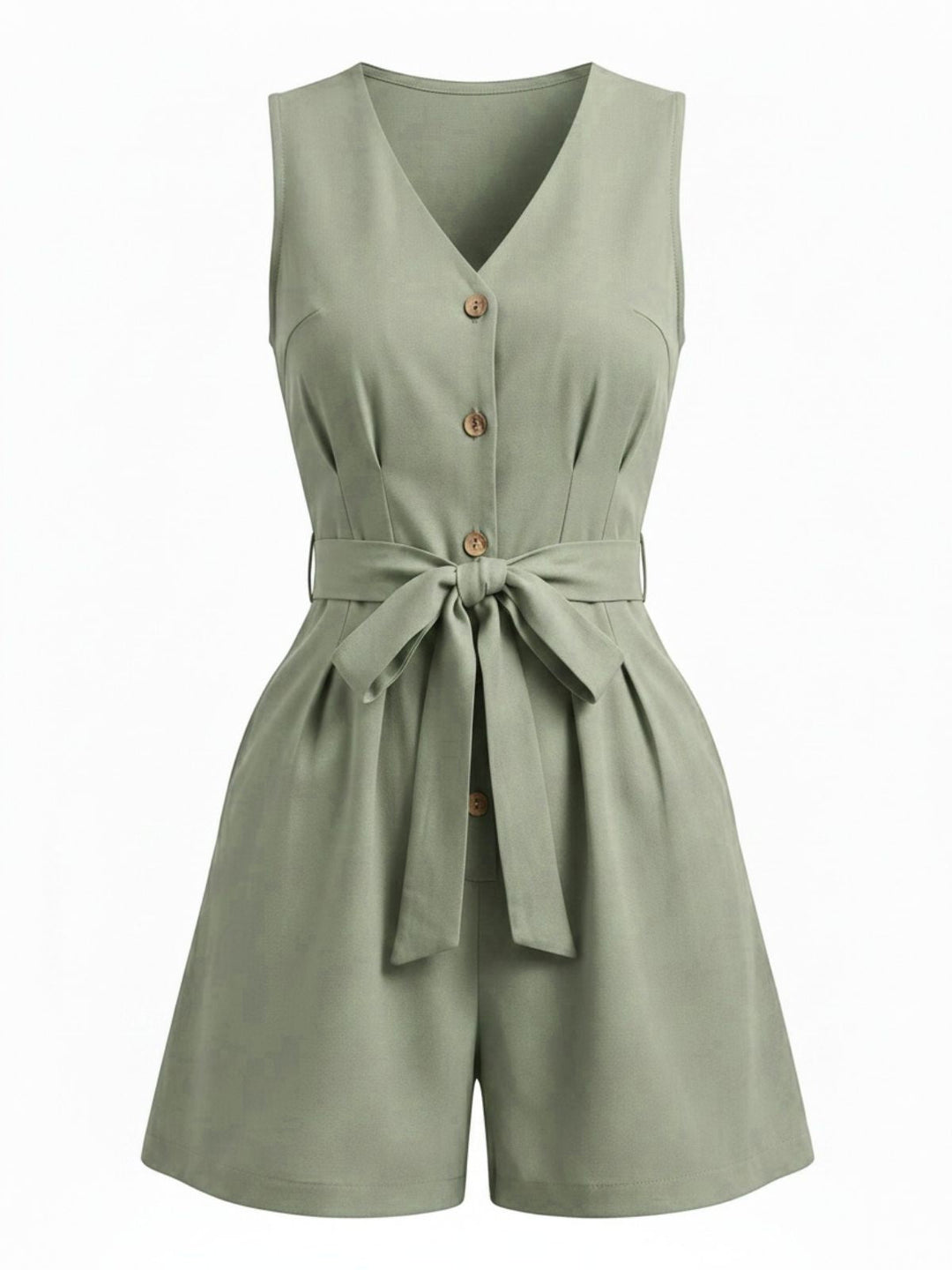 1950s V Neck Vintage Classic Jumpsuit 4