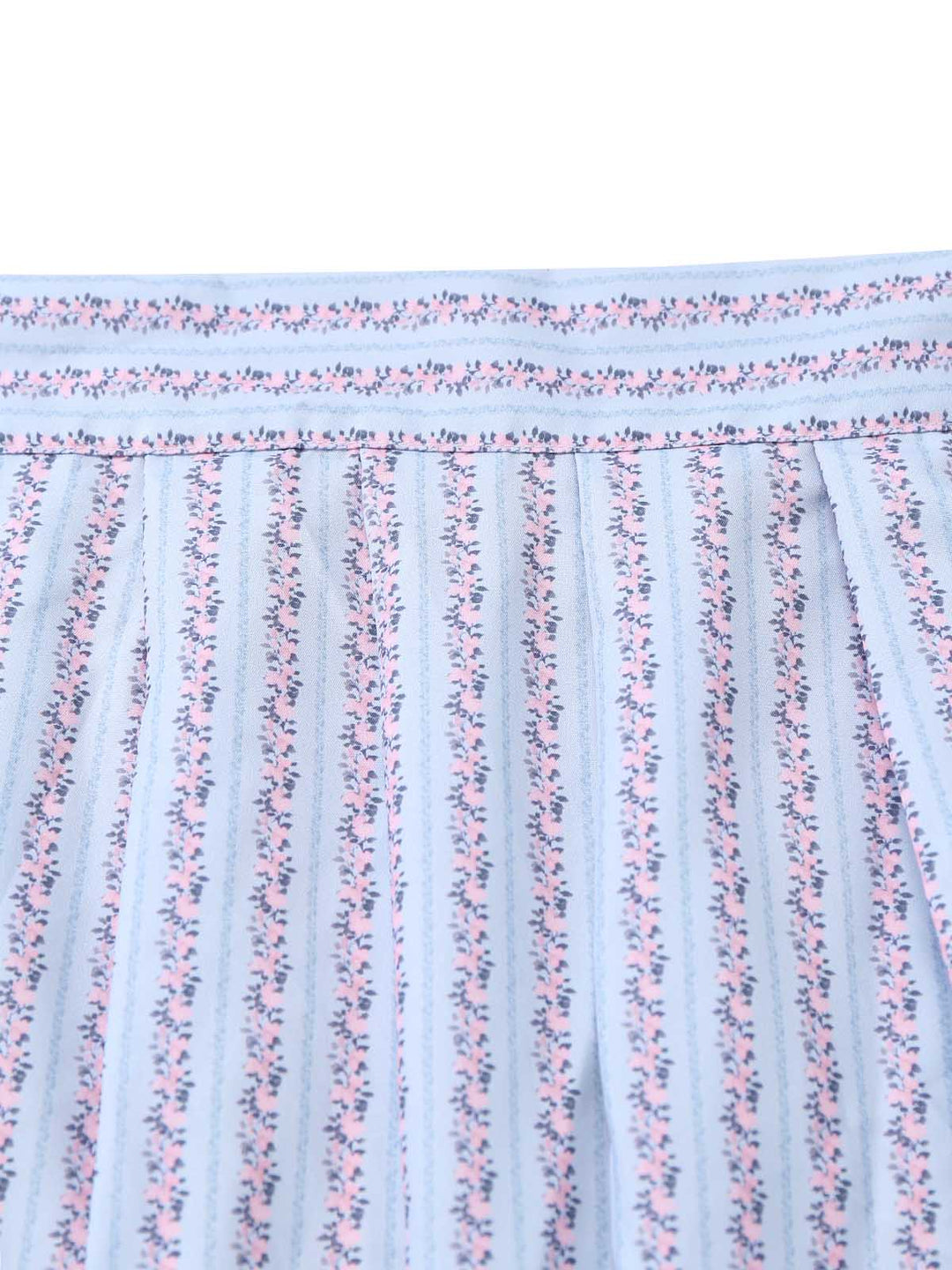 Brown 1950s Floral Striped Vintage Dress 7