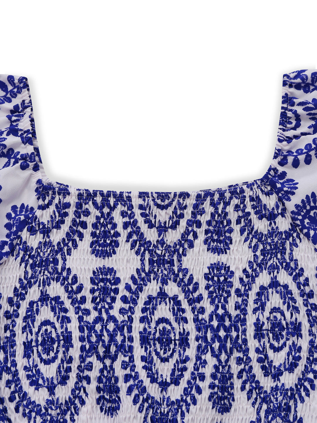 Blue 1950s Floral Vintage Classic Jumpsuit 4