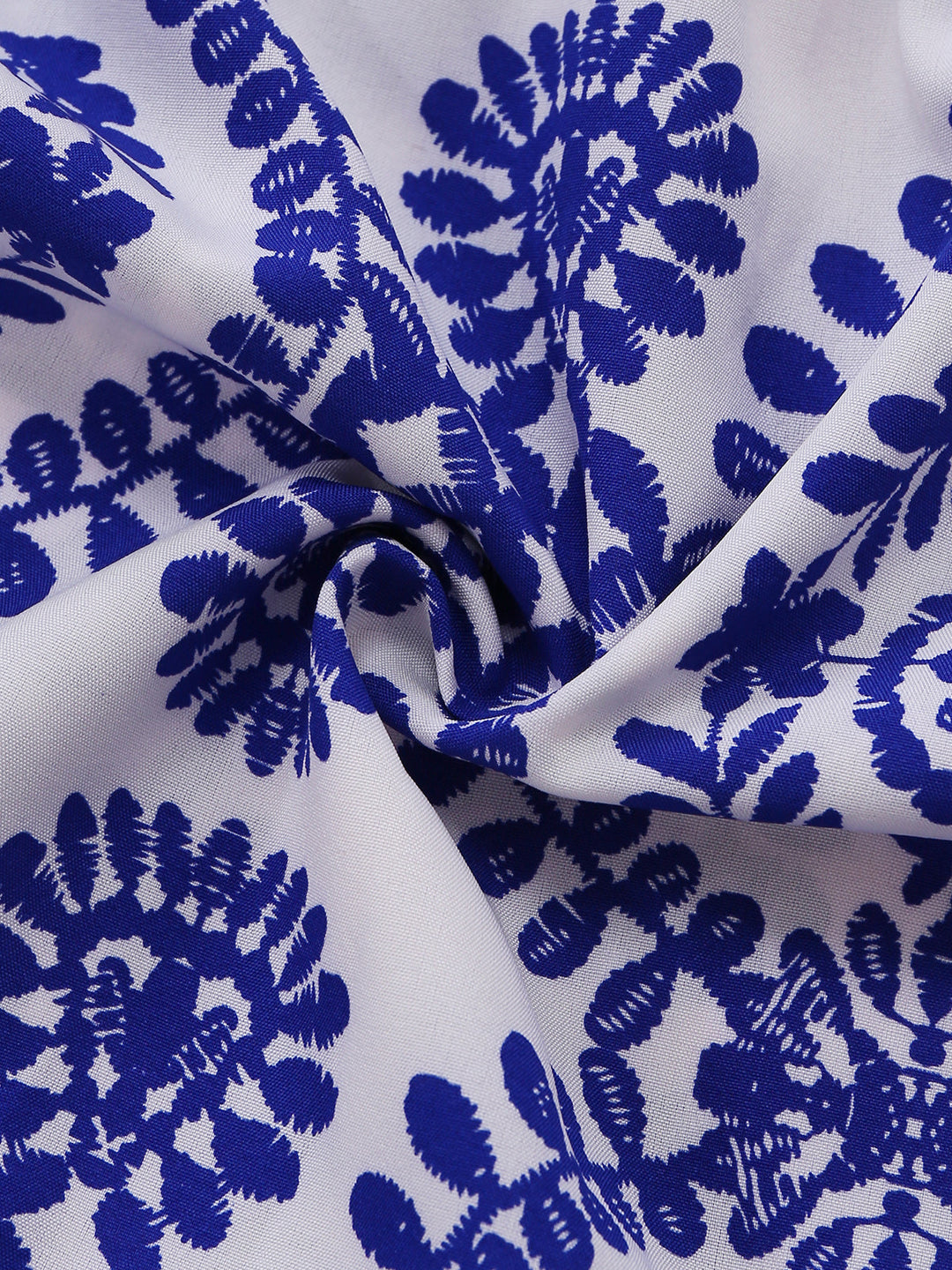 Blue 1950s Floral Vintage Classic Jumpsuit 7