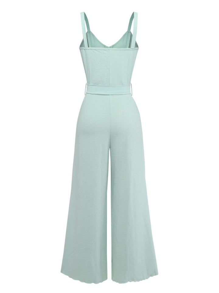 Ice Green 1970s Vintage Classic Jumpsuit 2