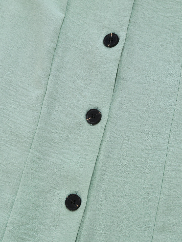 Ice Green 1970s Vintage Classic Jumpsuit 5