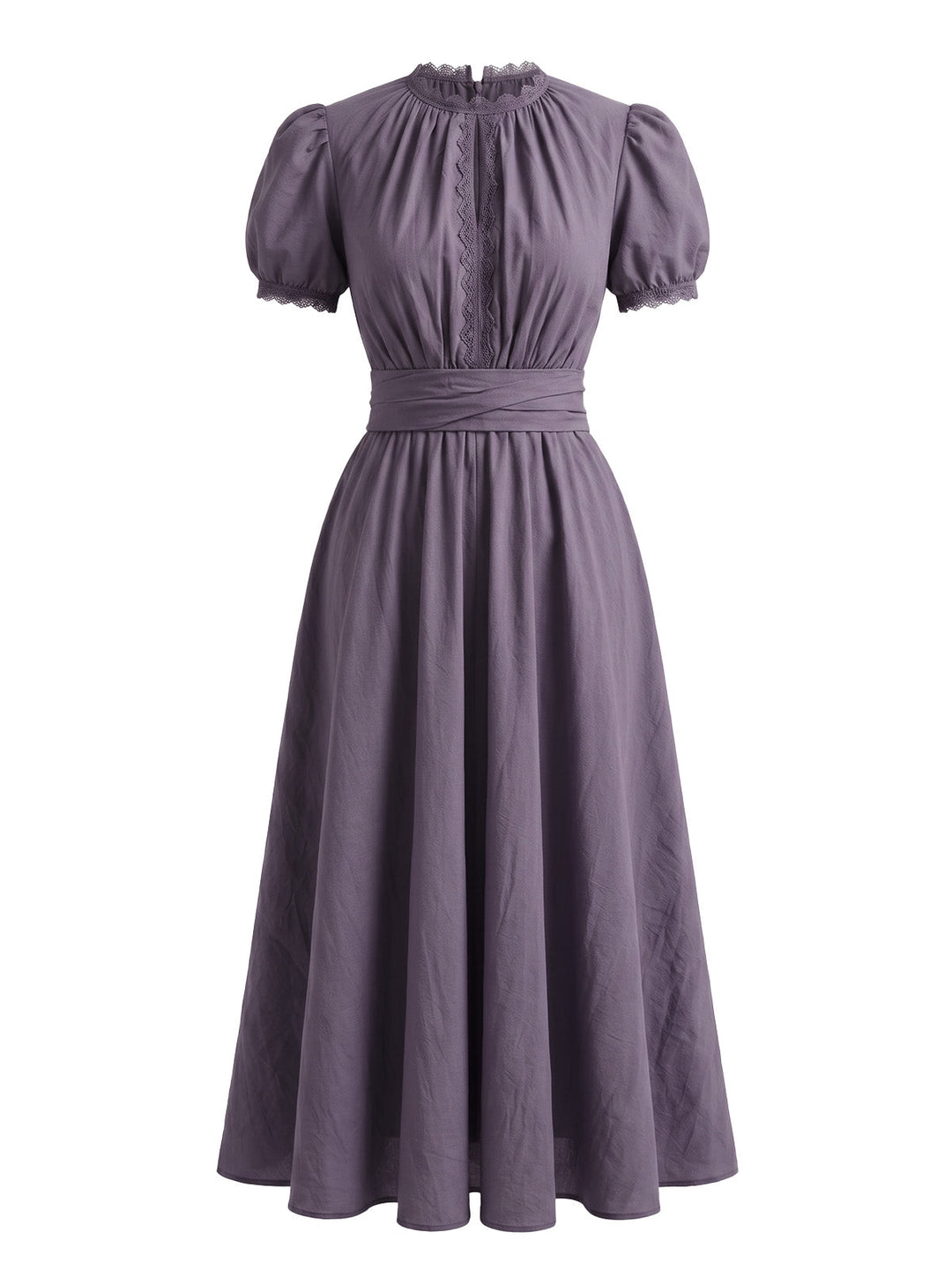 1920s Floral Lace V Neck Dress 5