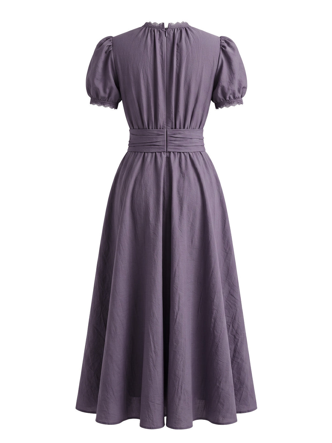 1920s Floral Lace V Neck Dress 6