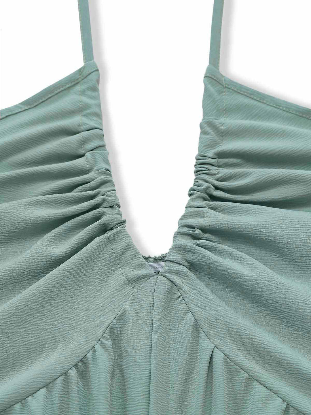1950s Halter V Neck Vintage Jumpsuit 6