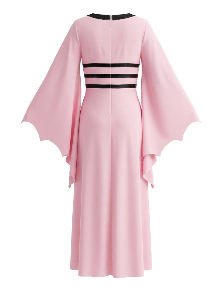 Dark Pink 1980s Vintage Classic Dress 2