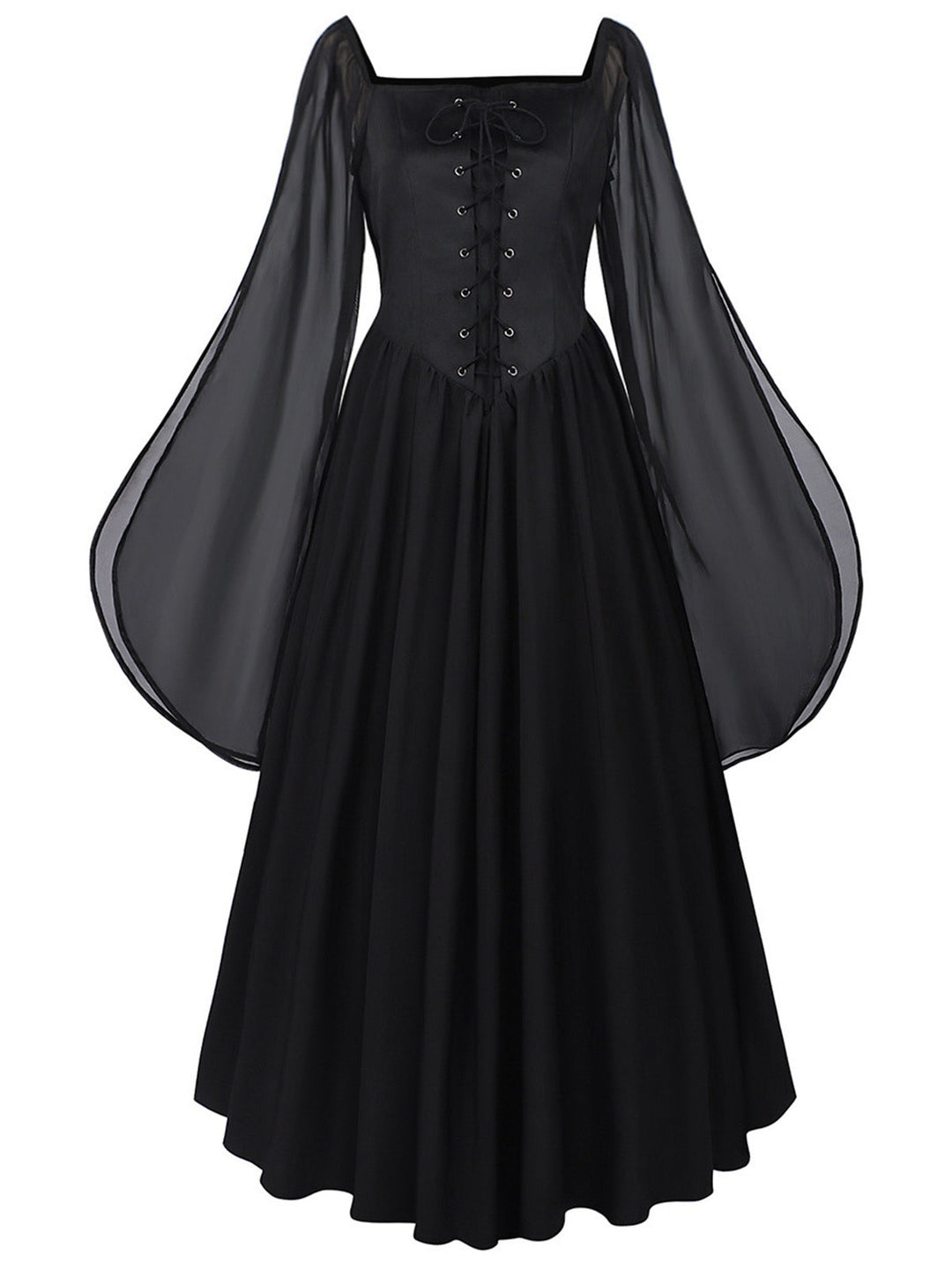 1940s Square Neck Vintage Classic Dress
