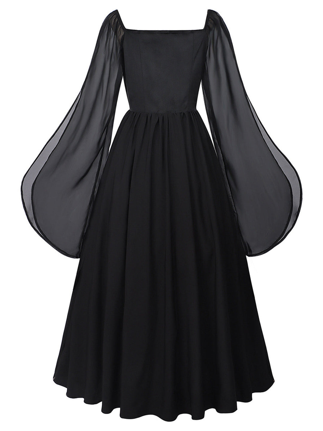 1940s Square Neck Vintage Classic Dress 2