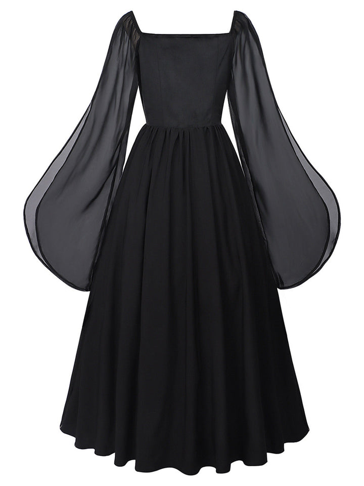 1940s Square Neck Vintage Classic Dress 2