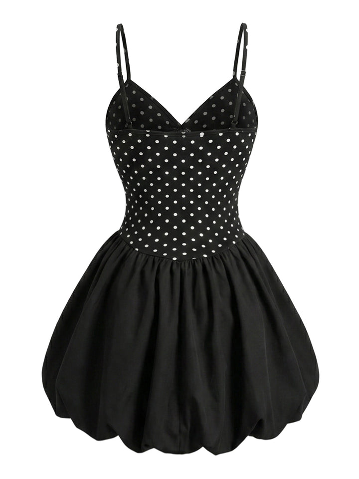 [Pre-Sale] Bbww 1960s Polka Dot V Neck Bow Top 3