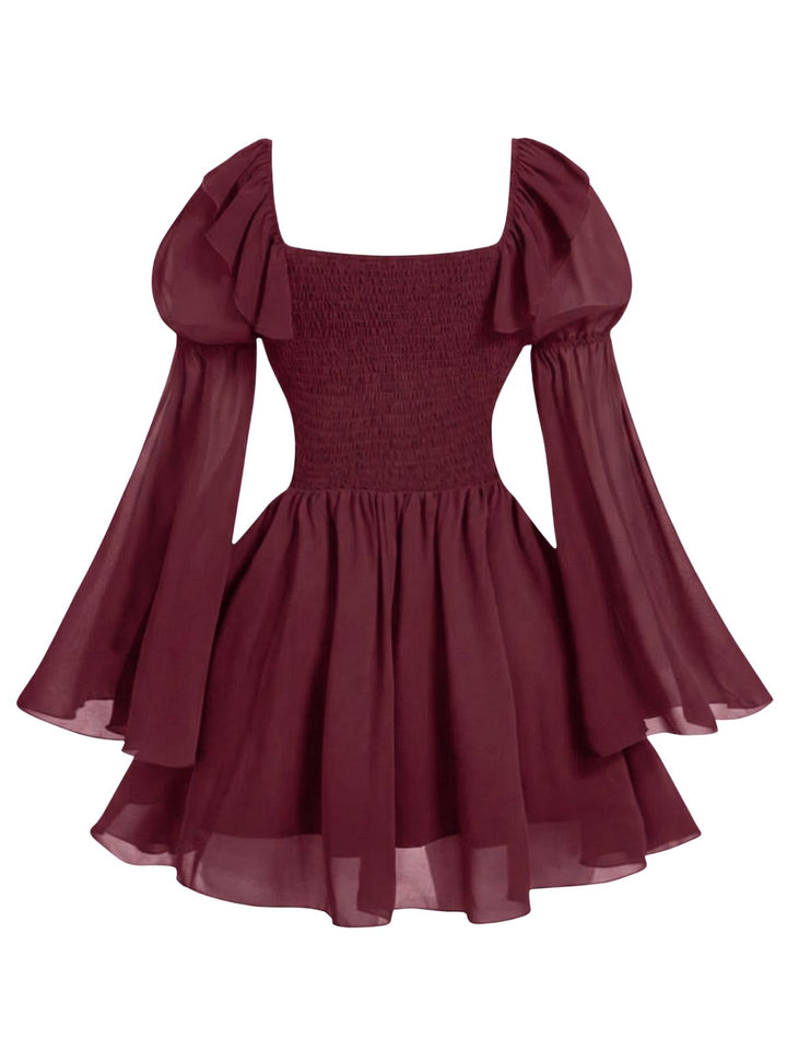 1950s Square Neck Vintage Classic Dress 7