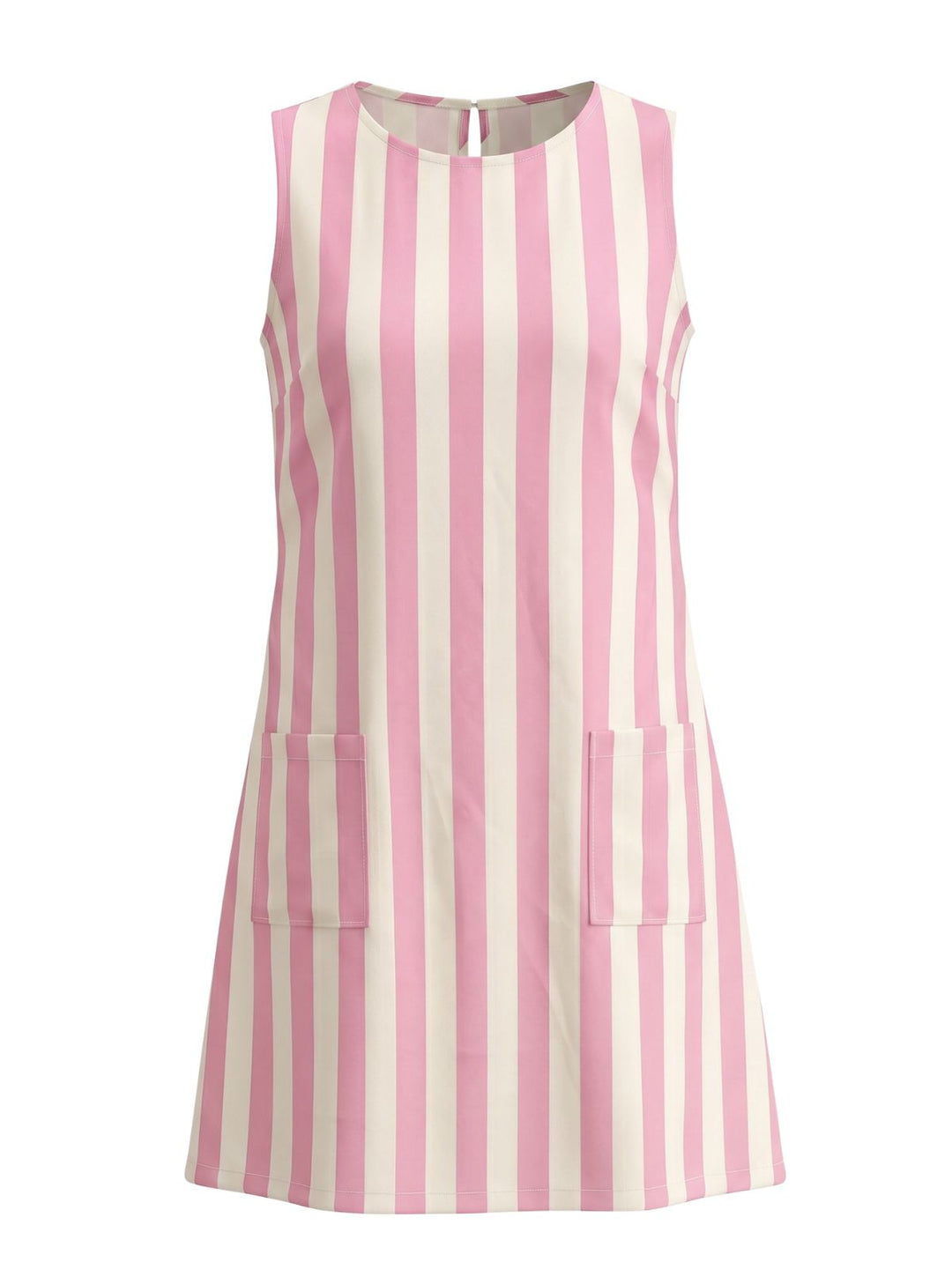 1960s Floral Striped Vintage Classic Dress 3