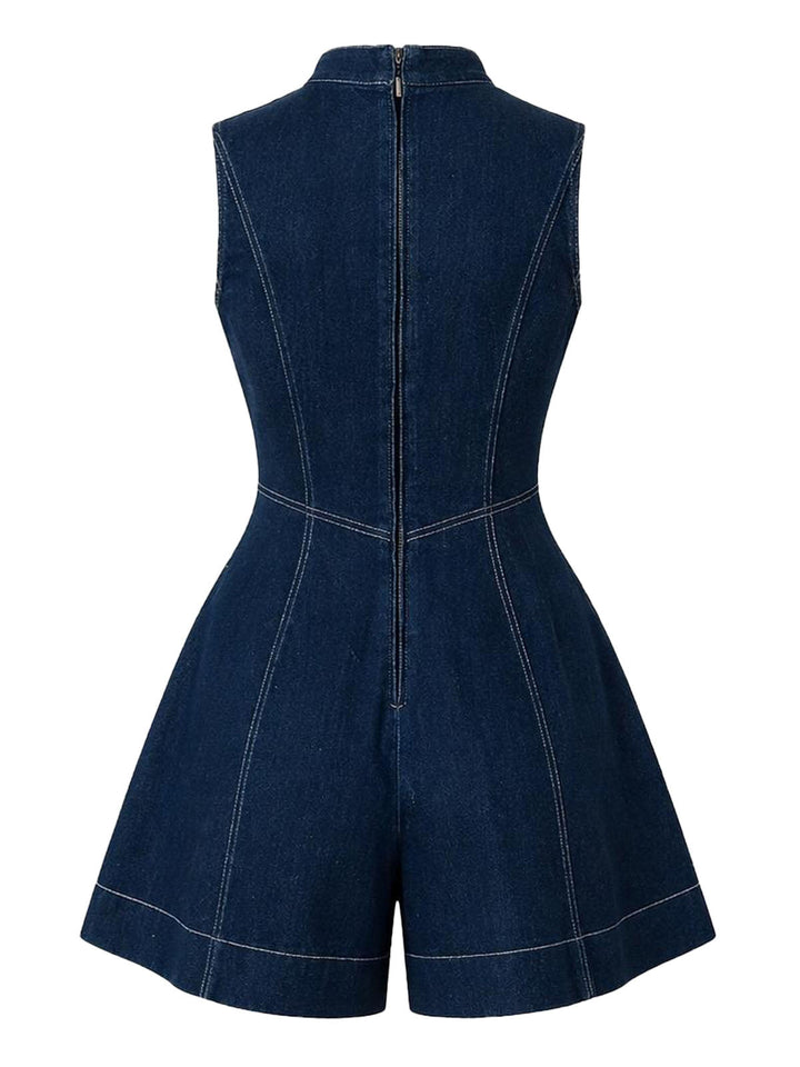 [Pre-Sale] Dark Blue 1980s Denim Vintage Jumpsuit 2