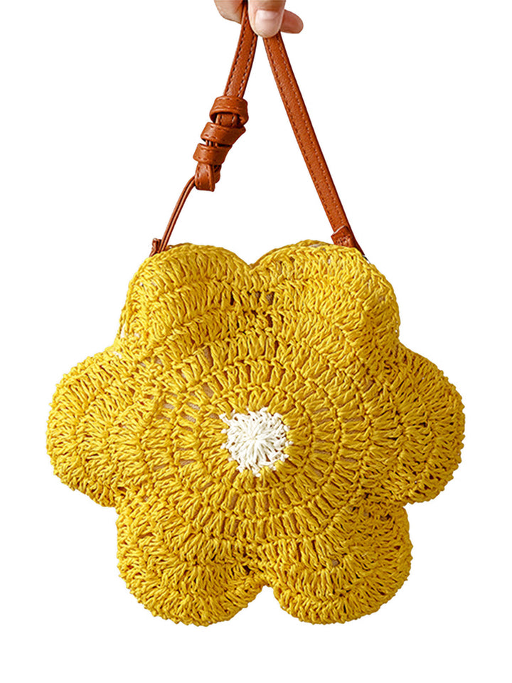 Yellow Cute Egg Flower Crossbody Bag 2