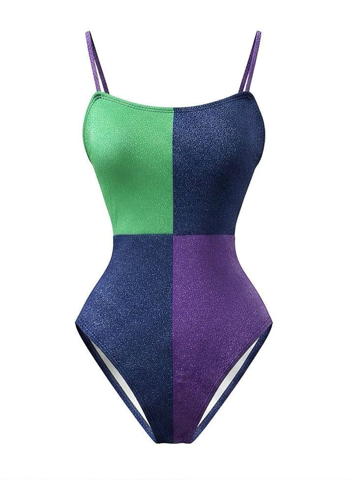 Green One Piece Bikini Set