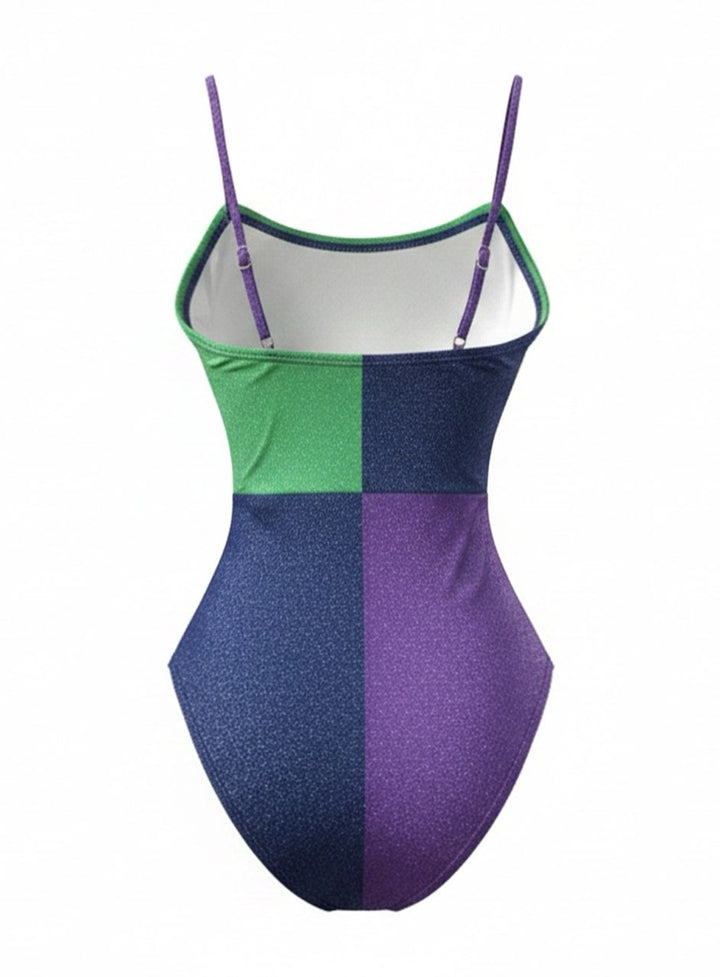 Green One Piece Bikini Set 2