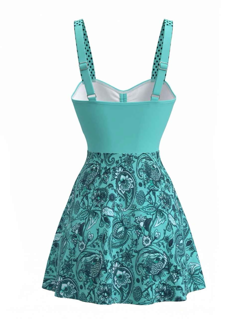 Green Vintage Tankini Set 2