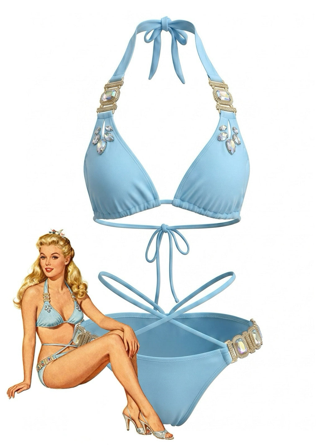 Vintage Retro Bikini Set 10