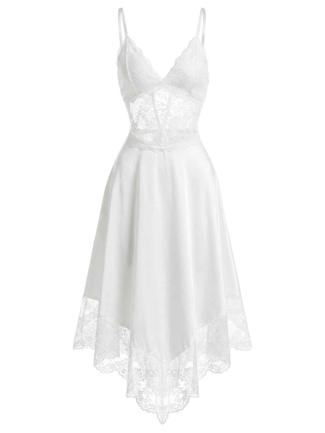 [Pre-Sale] White Lace Vintage Classic Nightgown 2