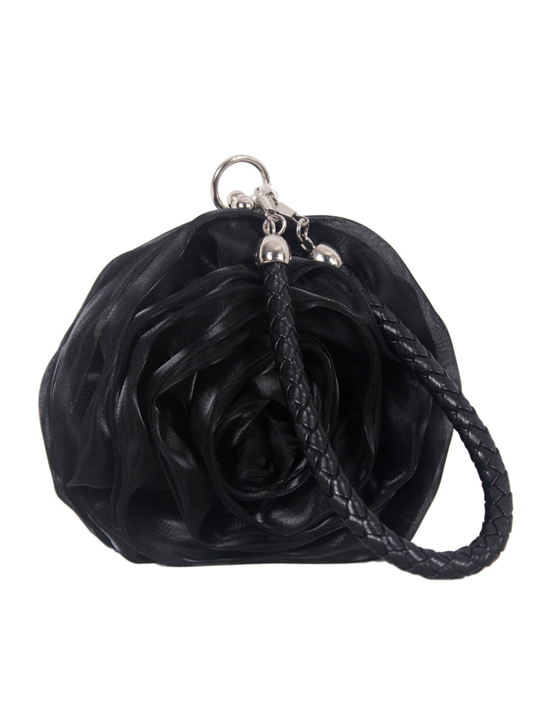 She adds this Silk 3D Flower Vintage Handbag and suddenly it&