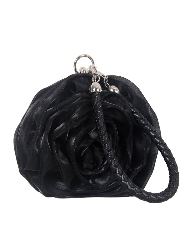 She adds this Silk 3D Flower Vintage Handbag and suddenly it&