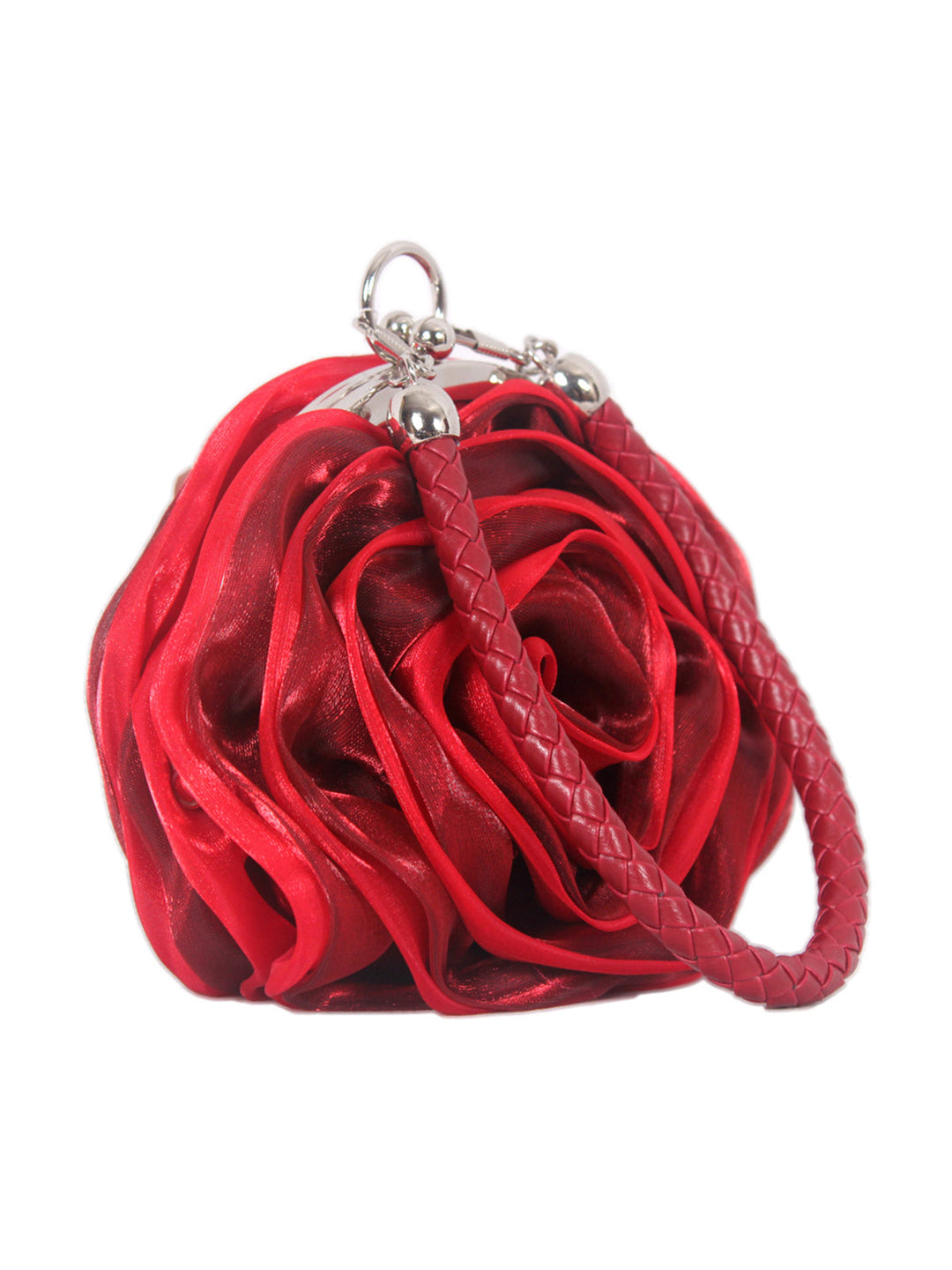 This Silk 3D Flower Vintage Handbag carries 1950s stories waiting to be told