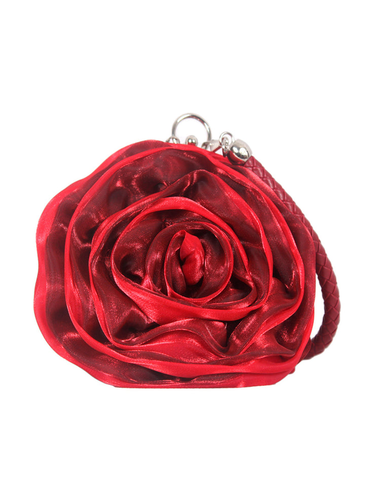 Silk 3D Flower Vintage Handbag — 1950s elegance in the palm of her hand