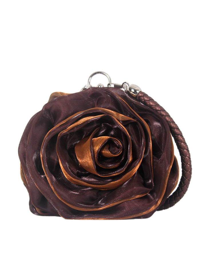 This Silk 3D Flower Vintage Handbag carries 1950s stories waiting to be told