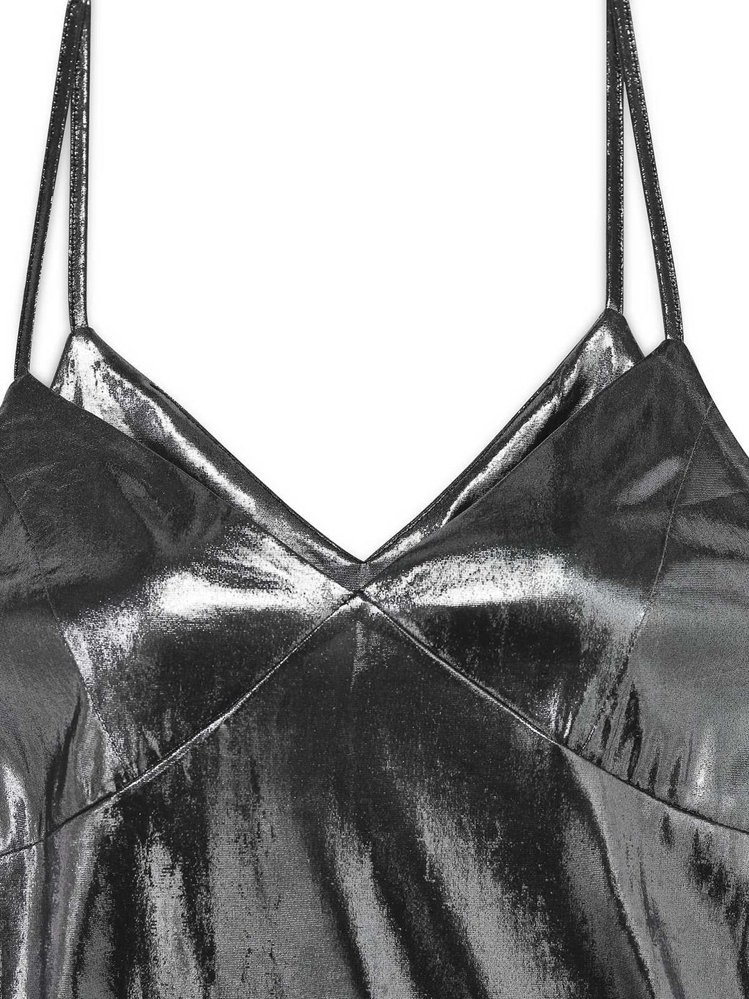 Silver 1930s Spaghetti Strap Mermaid Dress - vintage dress, retro fashion