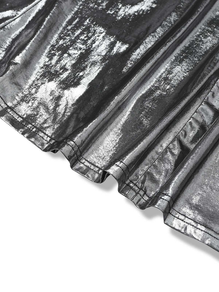 Silver 1930s Spaghetti Strap Mermaid Dress - vintage dress, retro fashion
