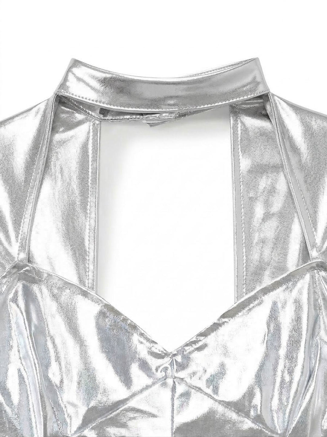 Silver 1960s Futuristic Metallic Space Costume, vintage fashion, retro style - perfect for women who love vintage and retro fashion