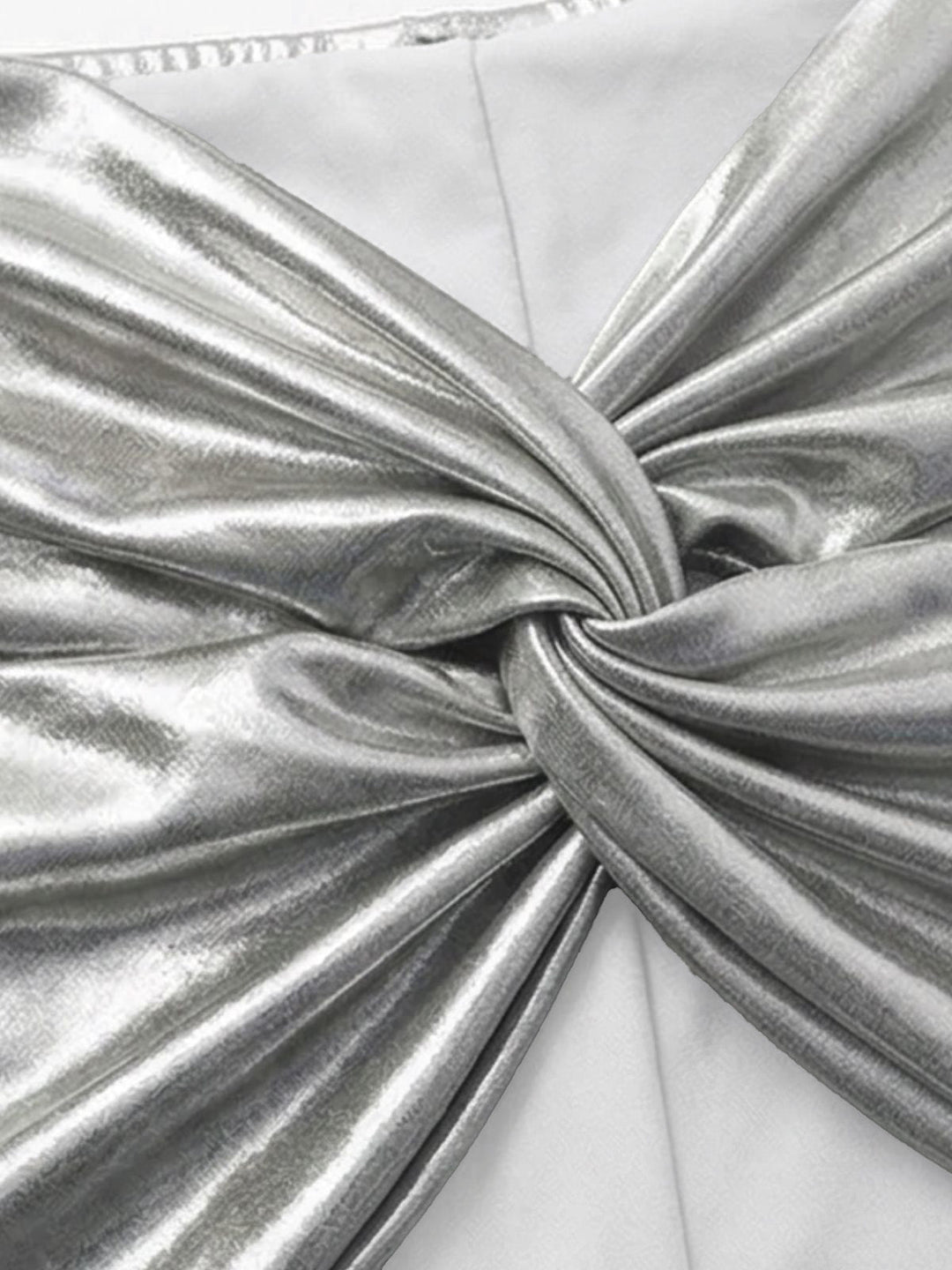 Silver Metallic Bikini Set 3PCS, vintage swimsuit, swimwear - perfect for women who love vintage and retro fashion