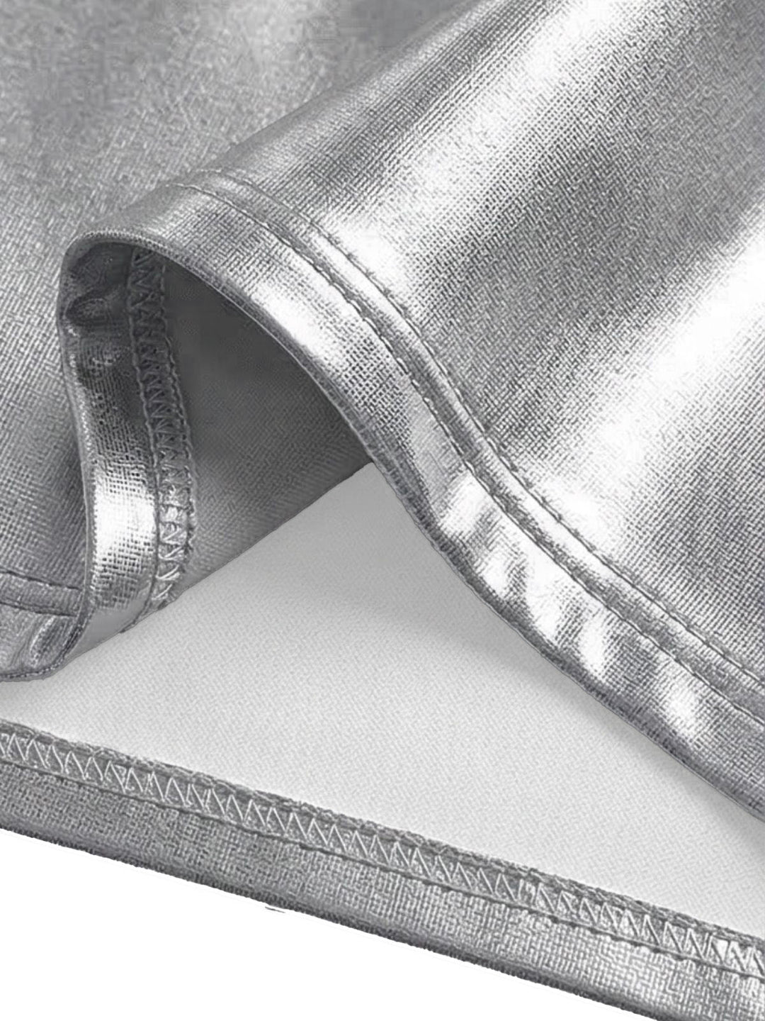 Silver Metallic Bikini Set 3PCS, vintage swimsuit, swimwear - perfect for women who love vintage and retro fashion