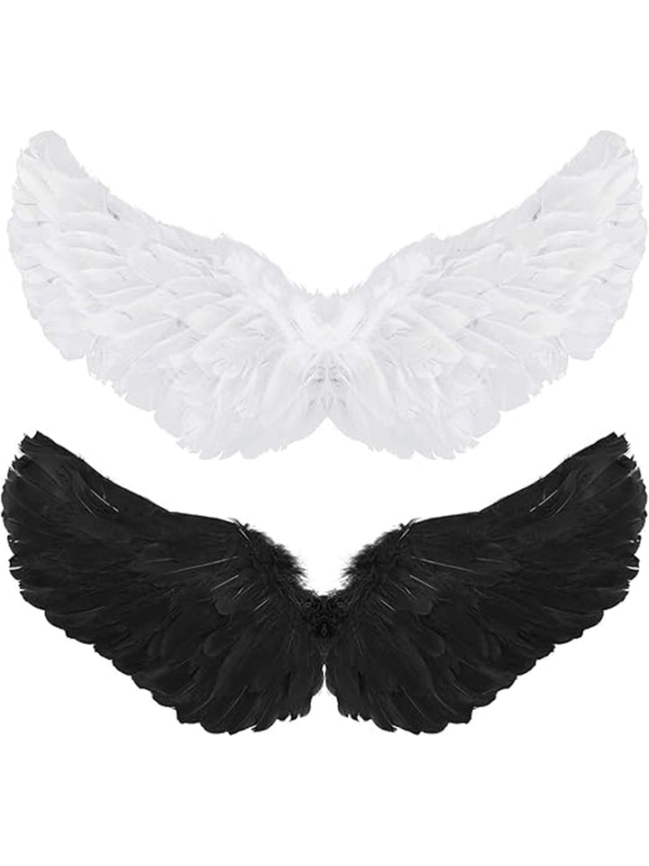 Solid Color Angel Feather Wings: timeless vintage