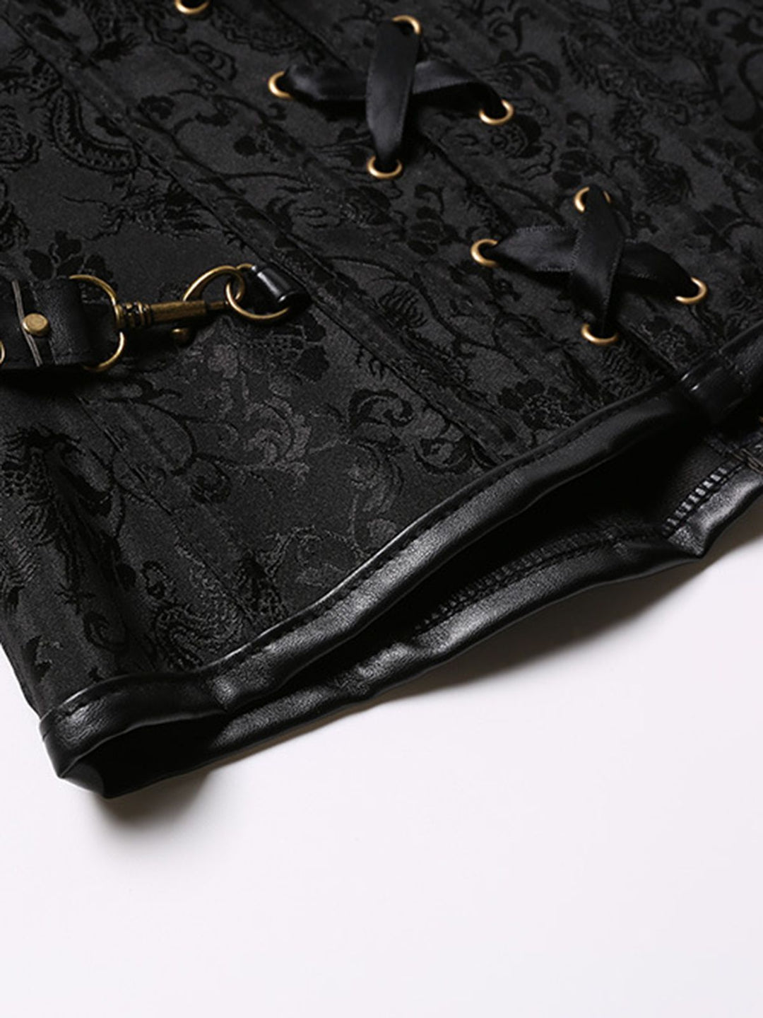 Steampunk Halter Leather Gothic Corset — vintage elegance for the modern woman