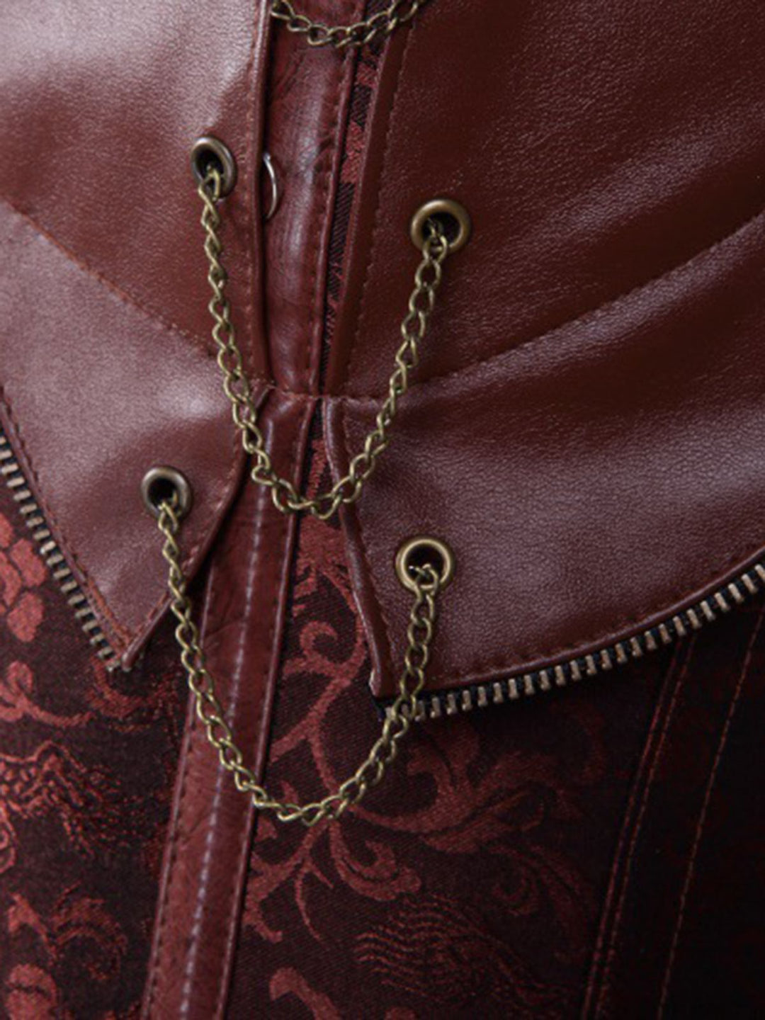 Steampunk Halter Leather Gothic Corset — vintage elegance for the modern woman
