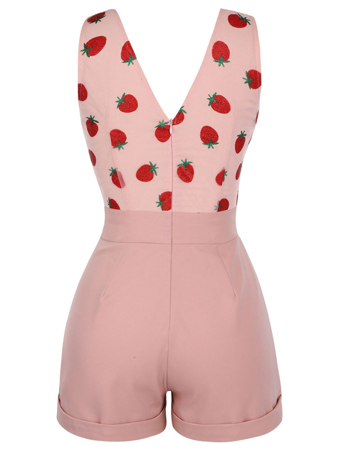 Strawberry Pink 1950s Patchwork Lace Romper: timeless style reimagined
