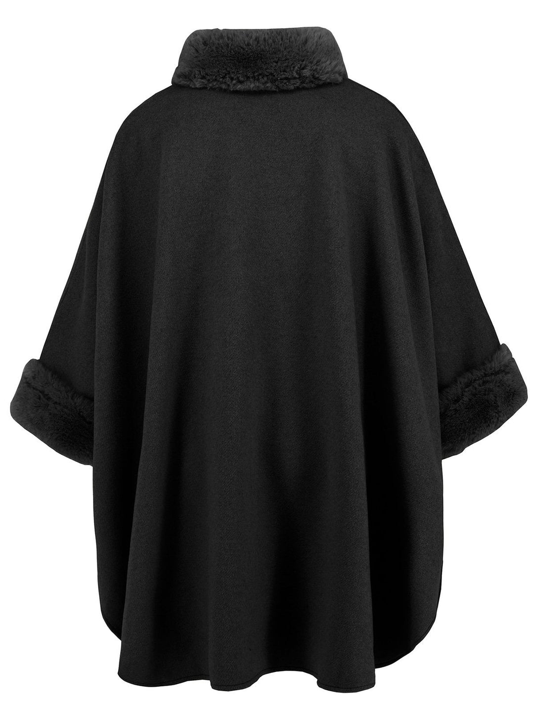 Vintage 1950s Faux Fur Cloak Coat - vintage fashion, style