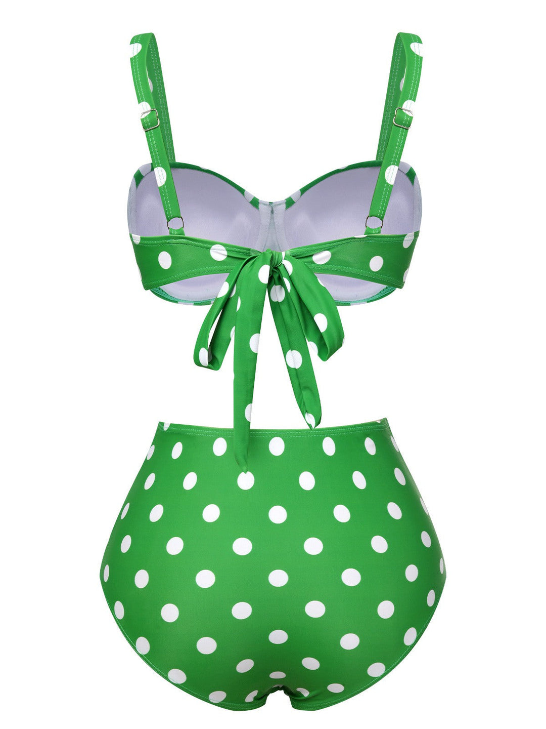 Vintage Polka Dots Strap Swimsuit, vintage swimsuit, swimwear - perfect for women who love vintage and retro fashion