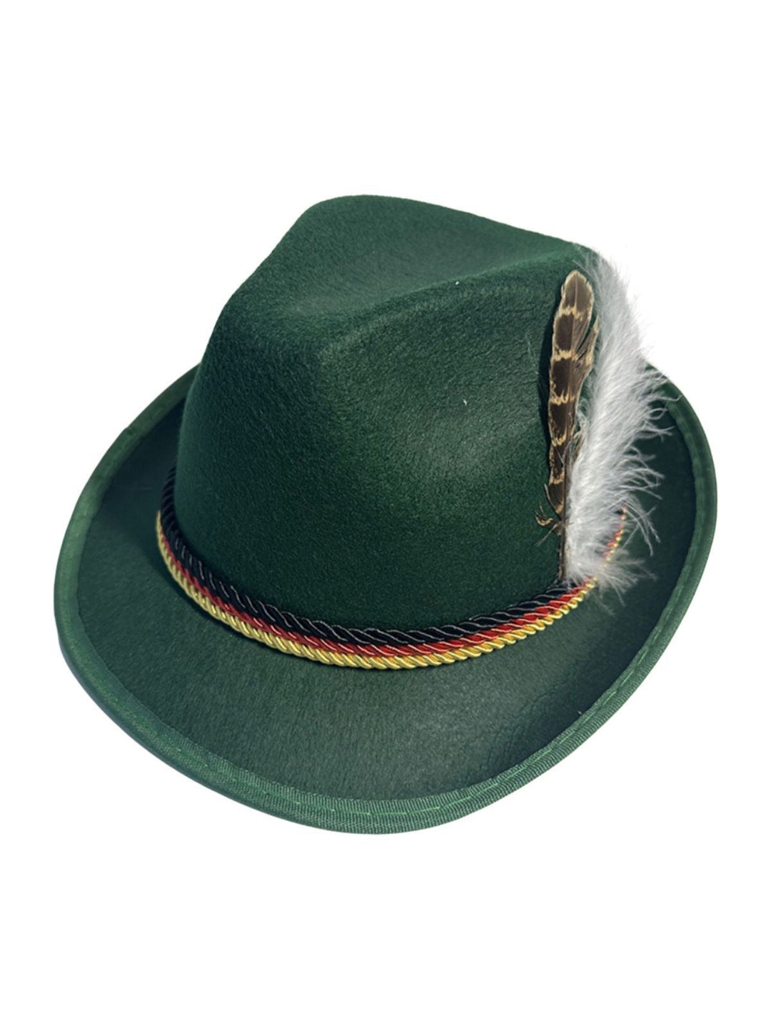 Vintage Bavarian Alpine Jazz Hat With Feather - vintage fashion, retro style
