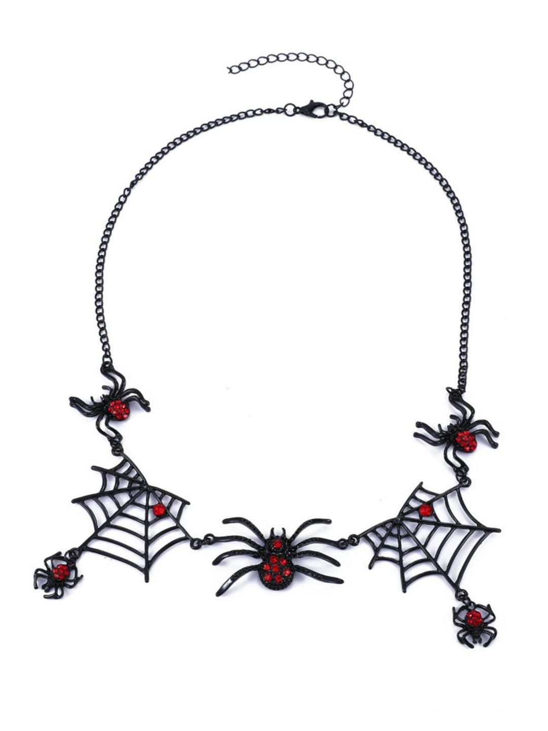 Vintage Gothic Spider &amp; Web Alloy Necklace - vintage fashion, retro style