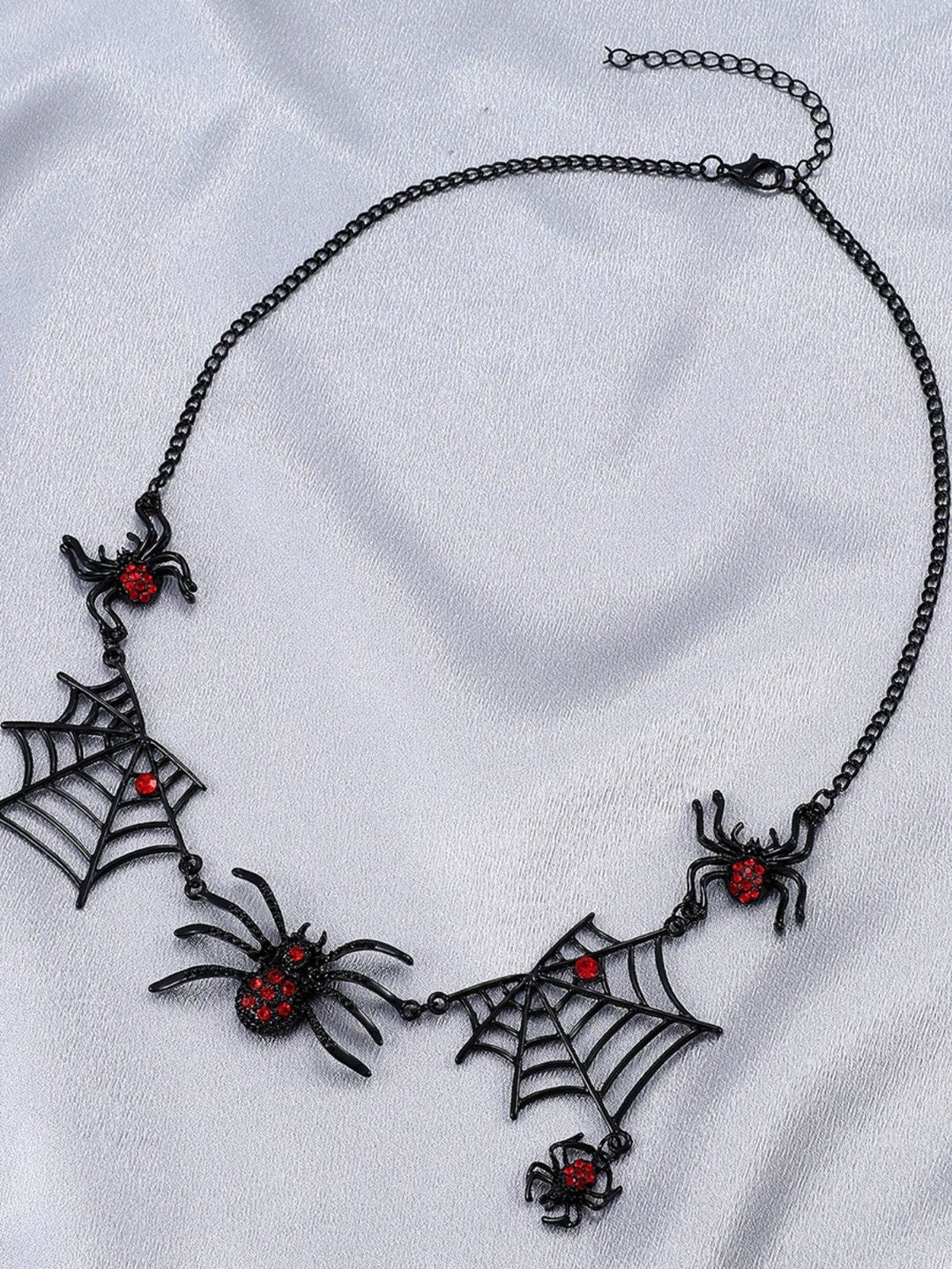 Vintage Gothic Spider &amp; Web Alloy Necklace - vintage fashion, retro style