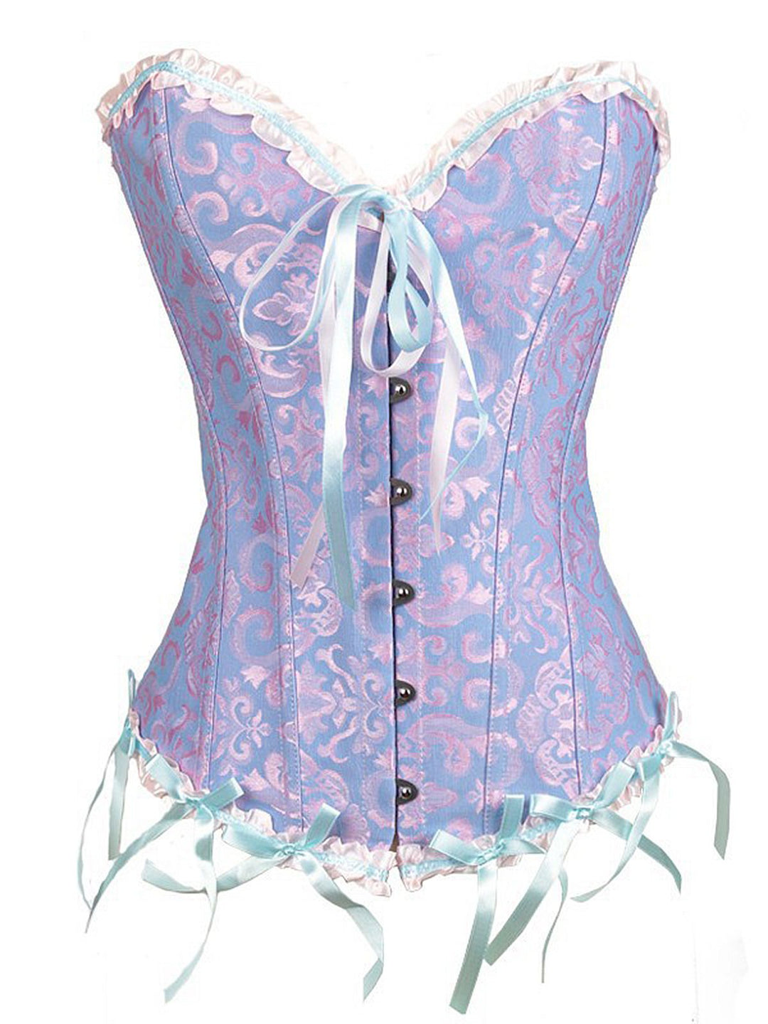 Vintage Palace Print Lace-Up Corset — because 1950s glamour starts underneath