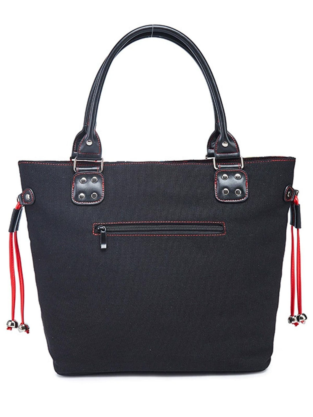 Vintage Punk Skull &amp; Rose Print Handbag - vintage fashion, retro style