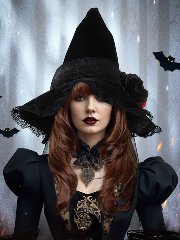 Vintage Wizard Witch Pointed Halloween Hat - vintage fashion, retro style