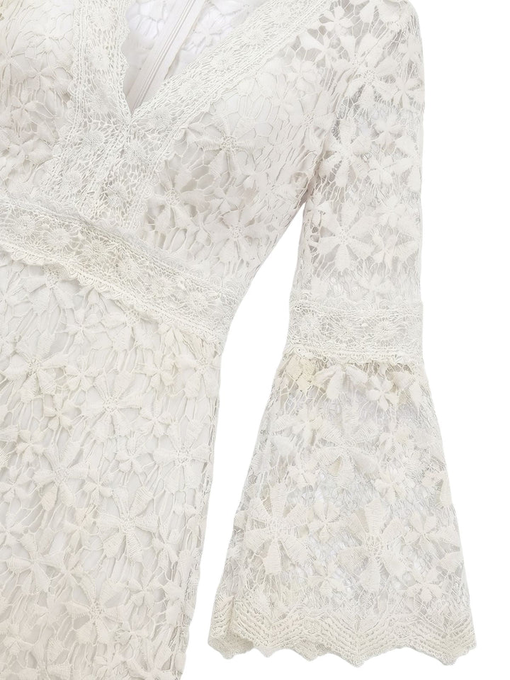 White 1930s Backless Lace Swing Maxi Dress, vintage dress, retro fashion, rockabilly, pin-up fashion - perfect for women who love vintage and retro fashion